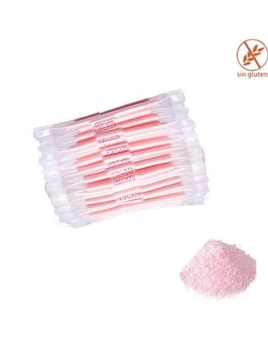 Mini Cañas Pica pica Fresa rosa 100Uds Sidral