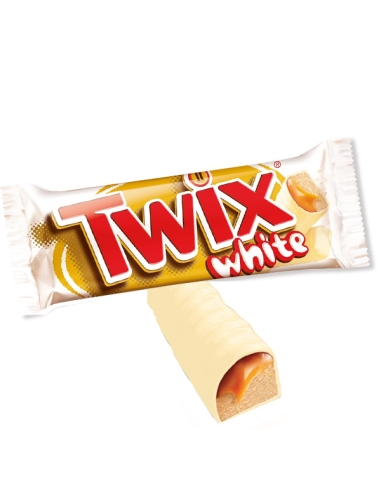 Chocolatina Twix White Chocolate Blanco 46gr 30uds