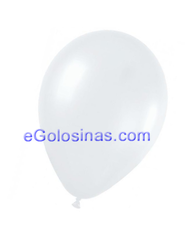 GLOBOS LATEX BLANCO 22cm 50uds