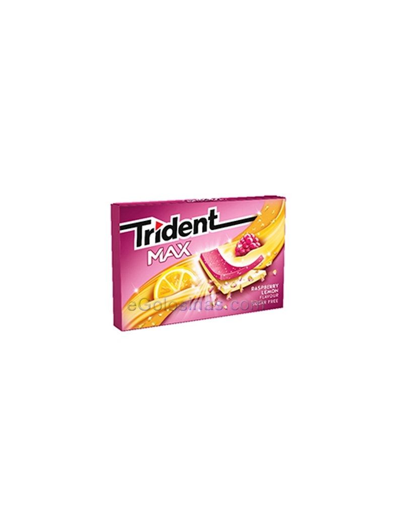 TRIDENT MAX LAMINAS LIMON Y FRAMBUESA 12uds