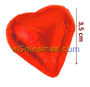 corazones de chocolate San Valentín rojo